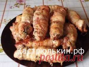 РЕЦЕПТ КУРИНЫХ РУЛЕТОВ С ГРИБАМИ » Рецепты на каждый день