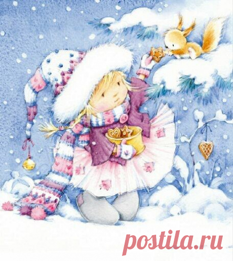 Новогодняя девочка.