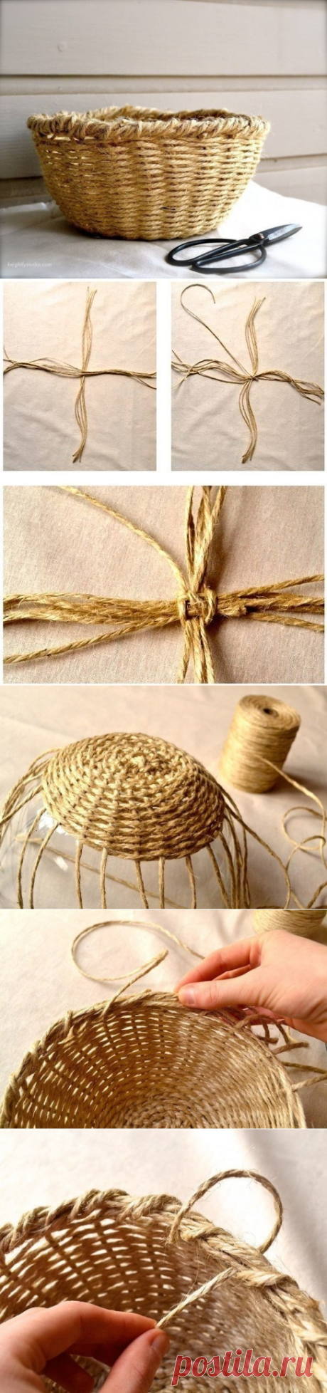 Корзинка из шпагата
