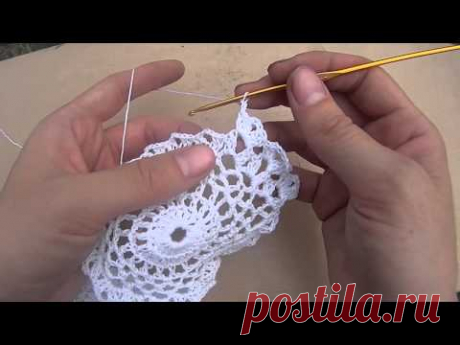 Шляпка (панамка) летняя крючком. Часть 1