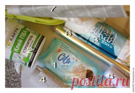 Мастер-класс: снеговик в технике ватного папье-маше - Ярмарка Мастеров - ручная работа, handmade