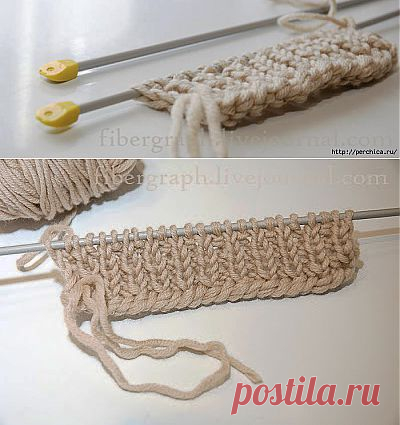 Наборный край с тройной нитью.