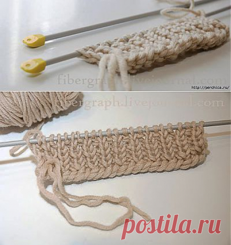 Наборный край с тройной нитью.