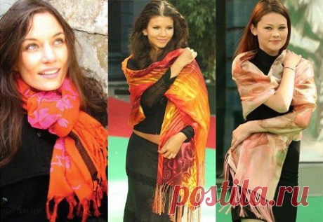 Способы повязать палантин или шарф.Несколько видео плюс