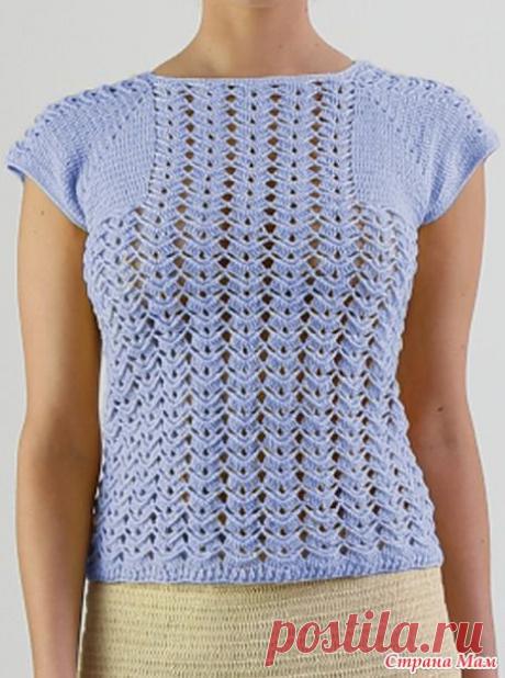 Вязаный крючком летний топ Minnie Rose - Вязание - Страна Мам