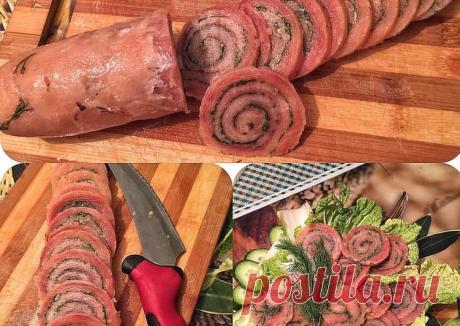 Рулет из малосольной горбуши Автор рецепта Lady hANKA - Cookpad