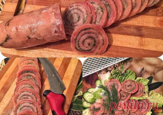 Рулет из малосольной горбуши Автор рецепта Lady hANKA - Cookpad