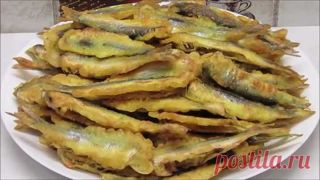 Как ВКУСНО ПОЖАРИТЬ мелкую рыбу Очень просто и быстро - Мойва или Салака особенн