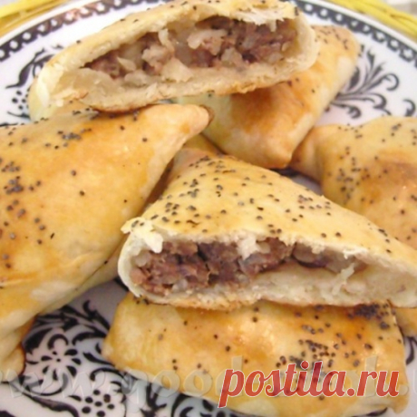 Самса из слоёного теста с очень вкусной начинкой