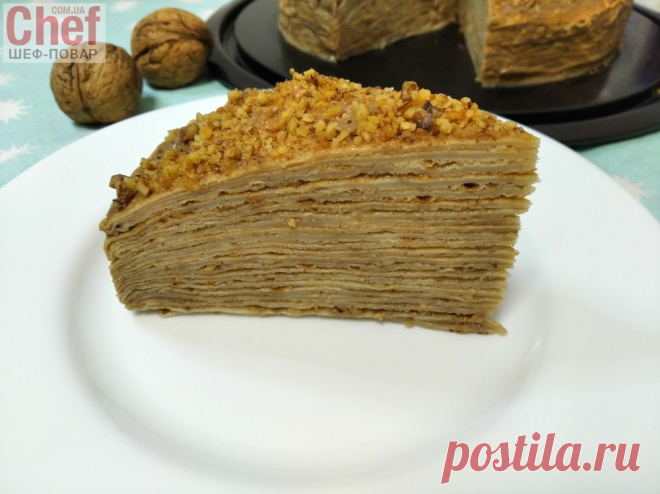 Торт блинный Капучино / Завтраки / Рецепты / Шеф-повар – простые и вкусные кулинарные рецепты, фото-рецепты, видео-рецепты