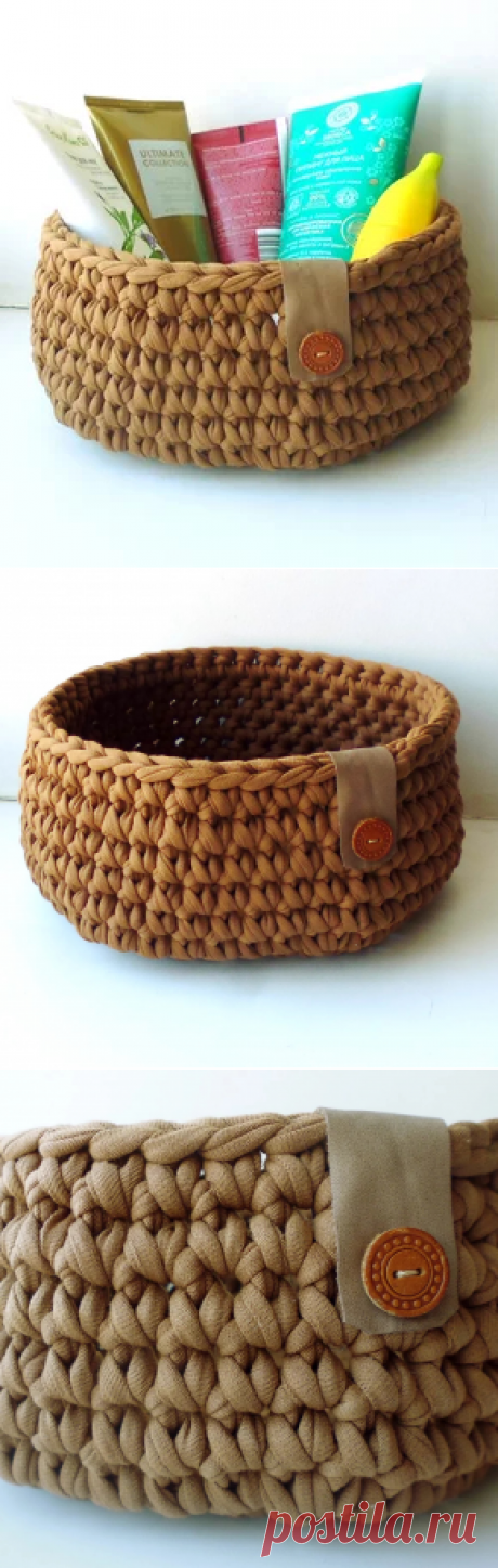 Купить корзину вязаную Корица от Laune | Mellroot