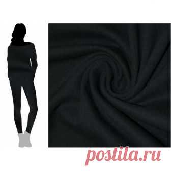 Кулирная гладь с лайкрой 8% Черная Пенье 1-44/61730ЛГ - Карбой-Текс