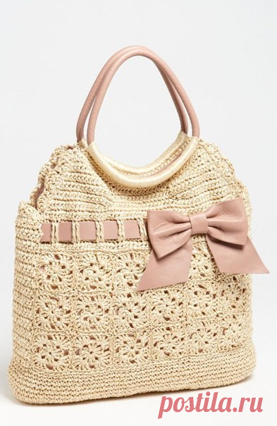 Сумочка Red Valentino, связанная крючком: схемы и описание