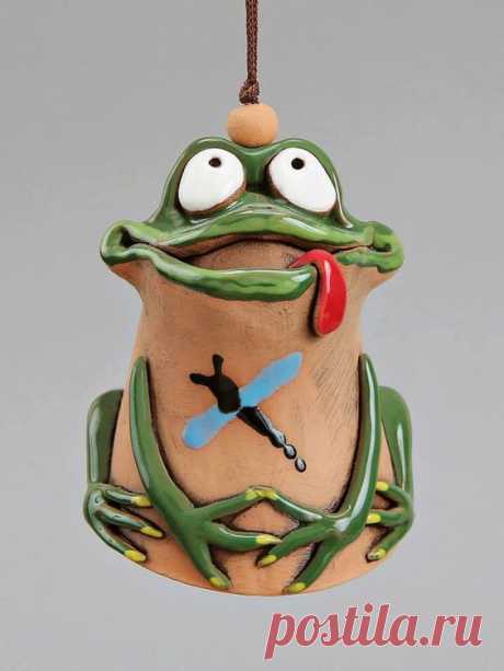 (32) Ceramic Frog Bell, Green Frog, Kids toy, School Accessories