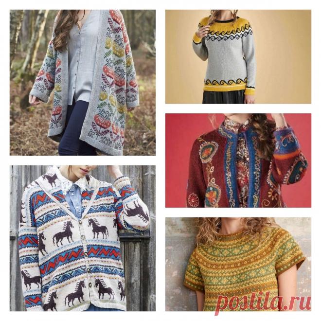 Красочные женские модели в технике Интарсия со схемами и выкройками | Красивое и интересное вязание | Яндекс Дзен