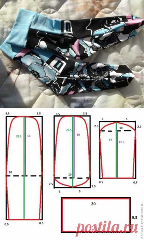 Шьем носочки из трикотажа. Мастер-класс