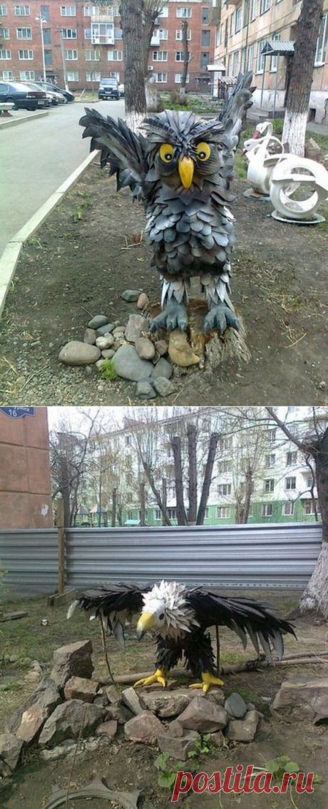 (+1) тема - Благоустройство двора с помощью старых шин | МАСТЕРА