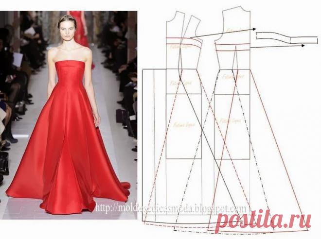 Огромная подборка"Платье+выкройка"