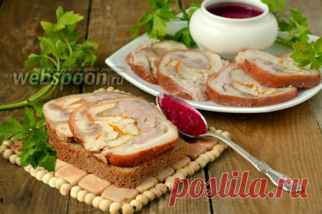 Рулет из рульки с начинкой в мультиварке рецепт с фото на Webspoon.ru