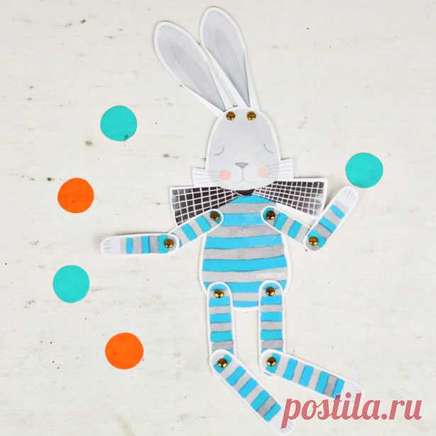 CUTE PAPER BUNNY PUPPET - Hello Wonderful