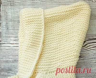 ​Капюшон спицами для начинающих — DIYIdeas