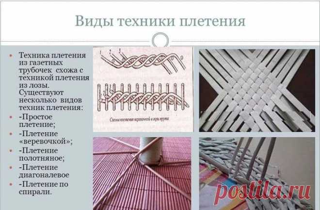 Плетение из газетных трубочек для начинающих пошагово