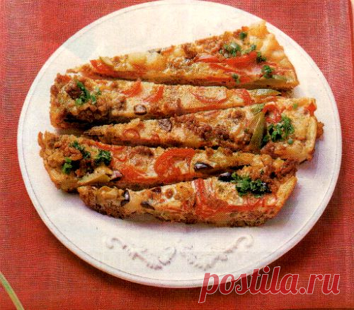 Итальянская запеканка с фаршем и овощами