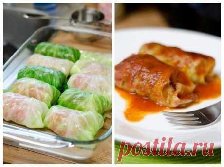 10 самых вкусных рецептов голубцов - обязательно сохраните 







1. Голубцы с грибами
Ингредиенты:
Белокочанная капуста — 8–10 листьев
Вода
Соль — по вкусу
Растительное масло — 2 ст. л.
Для начинки:
Свежие грибы — 500 г или сушеные грибы — 100 г
Томатная па…