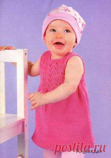 Летнее платье для девочки 6-9 месяцев
