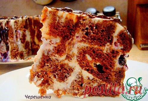 Шоколадный торт с творожно-йогуртовым кремом. Olena731