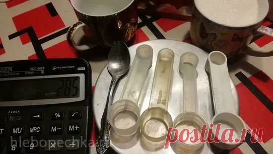Количество основных ингредиентов в одной мерной чашке и мерных ложках - Хлебопечка.ру