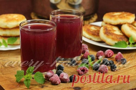 Кисель из замороженных ягод и крахмала