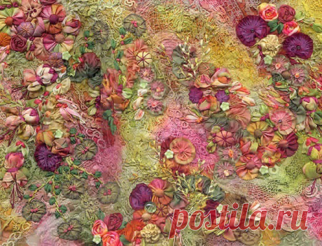 Сочетание техники «крейзи квилт» и вышивки в потрясающих работах мастеров - Ярмарка Мастеров - ручная работа, handmade