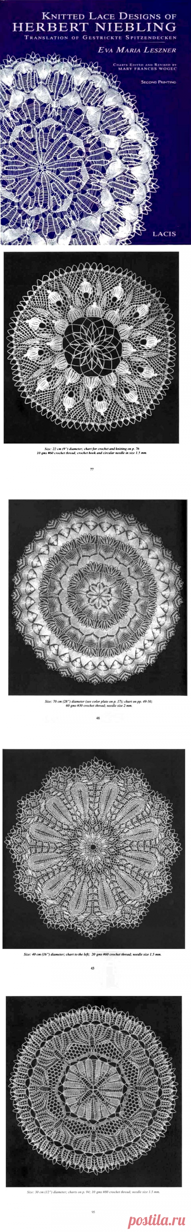 KNITTED LACE DESIGNS OF HERBERT NIEBLING.