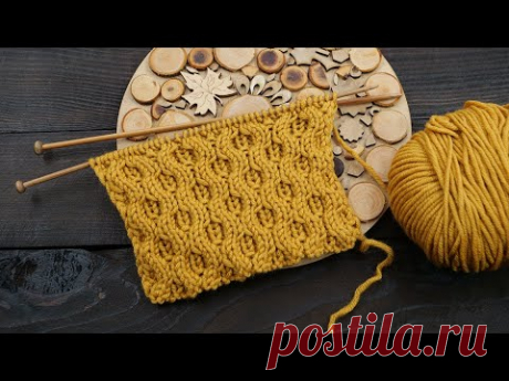 Двухсторонний узор выполнен сотами  🐝