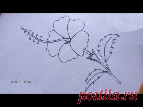 Hand Embroidery | Amazing flower embroidery by Rose World
