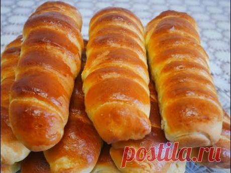 СОСИСКИ в тесте на кефирно дрожжевом тесте Выпечка рецепты Выпечка на кефире Тесто дрожжевое