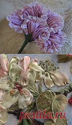 ribbon work | HAFT WSTĄŻECZKOWY
