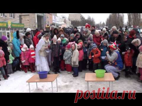 Весёлые проводы зимы - детская Масленица-2015 (Сумы) - YouTube