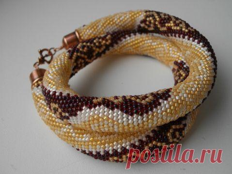 Жгут "Золотые завитки" | biser.info - всё о бисере и бисерном творчестве
