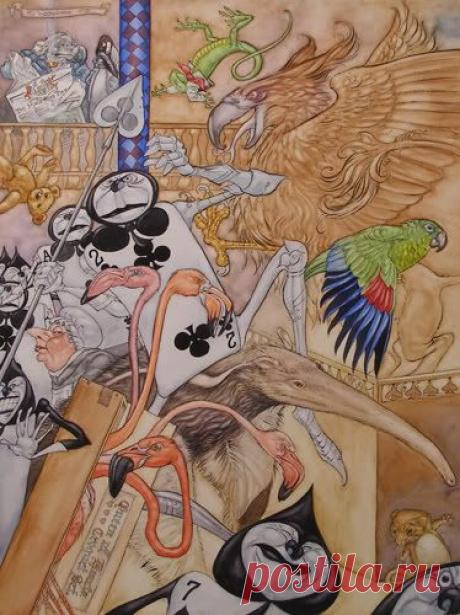 Alice in Wonderland by Angel Dominguez Алиса в стране чудес Энжел Домингес | Алиса в Стране Чудес