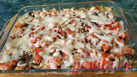 Не ожидала, что получится ТАК вкусно!! Вкусный УЖИН за полчаса!