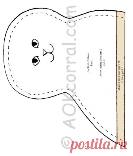 Кошка. Очень простая выкройка