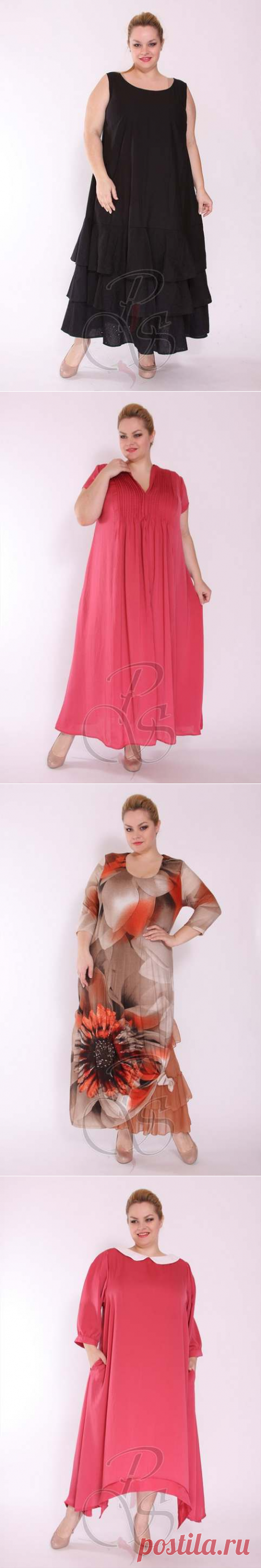Платья для полных женщин в стиле Бохо-шик итальянского бренда Boho Style. Весна-лето 2015
