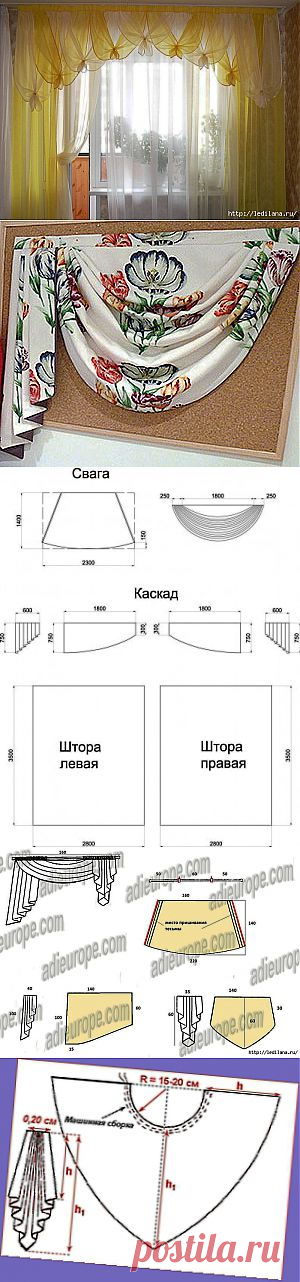 Как сшить ламбрекен своими руками.