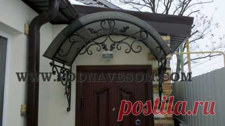 Кованый козырек