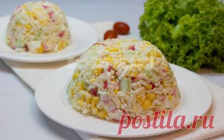 Салат из крабовых палочек классический рецепт с пошаговыми фото | Все Блюда