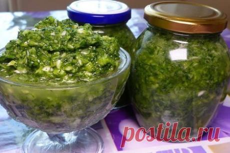 Зеленая аджика – пошаговый рецепт с фотографиями