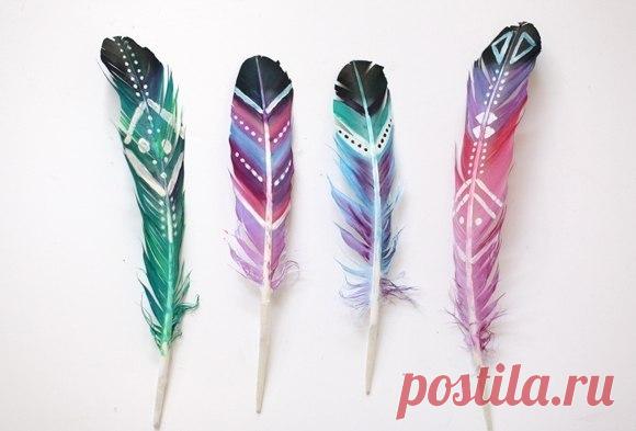 Роспись на перьях / Интересный космос