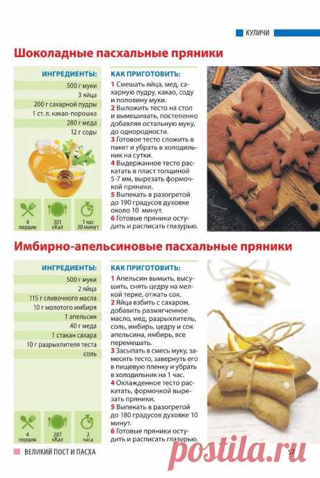 Шоколадные пасхальные пряники. Имбирно-апельсиновые пасхальные пряники